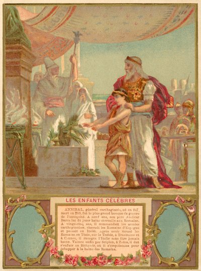 Scena z dzieciństwa Hannibala autorstwa French School